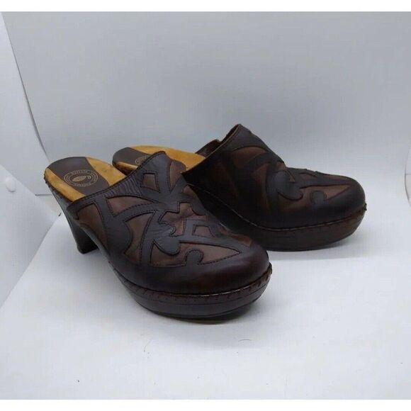 Nurture Women's Heeled Clogs Size 8M Brown - Picture 1 of 9